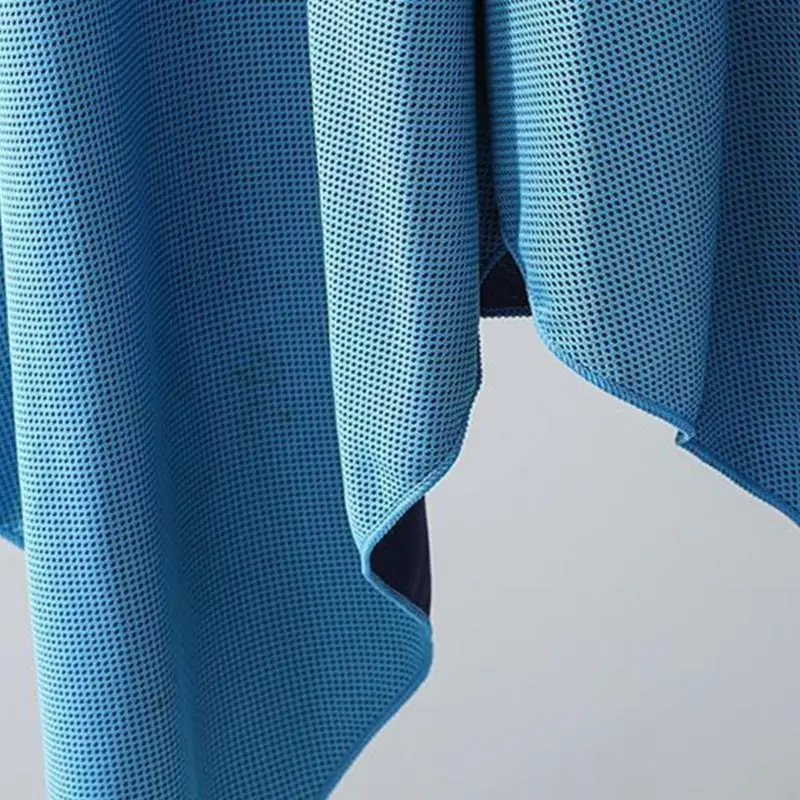 Unisex Cooling Cloak Towel With Buttons For Water Activities Sports