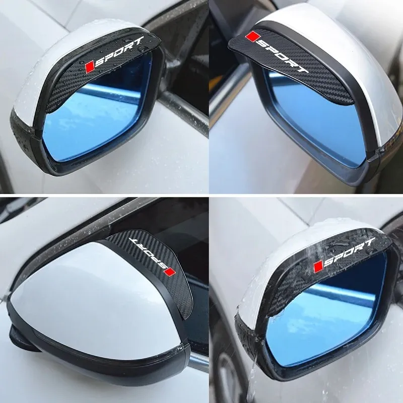 

Universal Car Rearview Mirror Rain Eyebrow Protect Clear Vision Car Rearview Mirror Rain Eyebrow Sun Visor Shade Guard Cover Kit