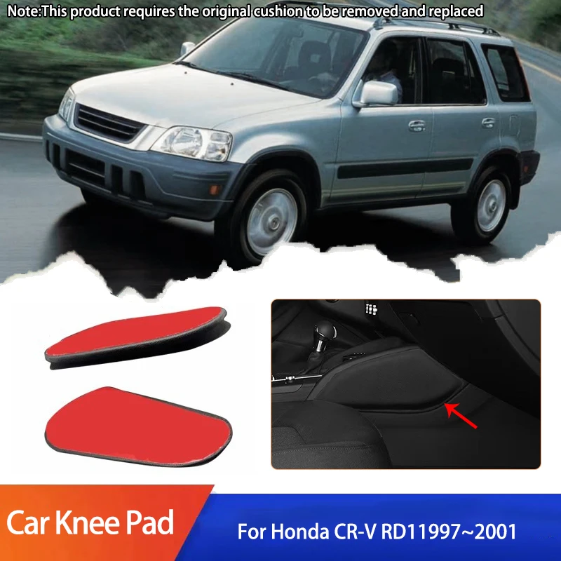 For Honda CR-V RD1 RD2 RD3 MK1 1th 1997~2001 Car PU Lether Center Control Leg Knee Rest Cushions Elbow Pad Thigh Support Cushion