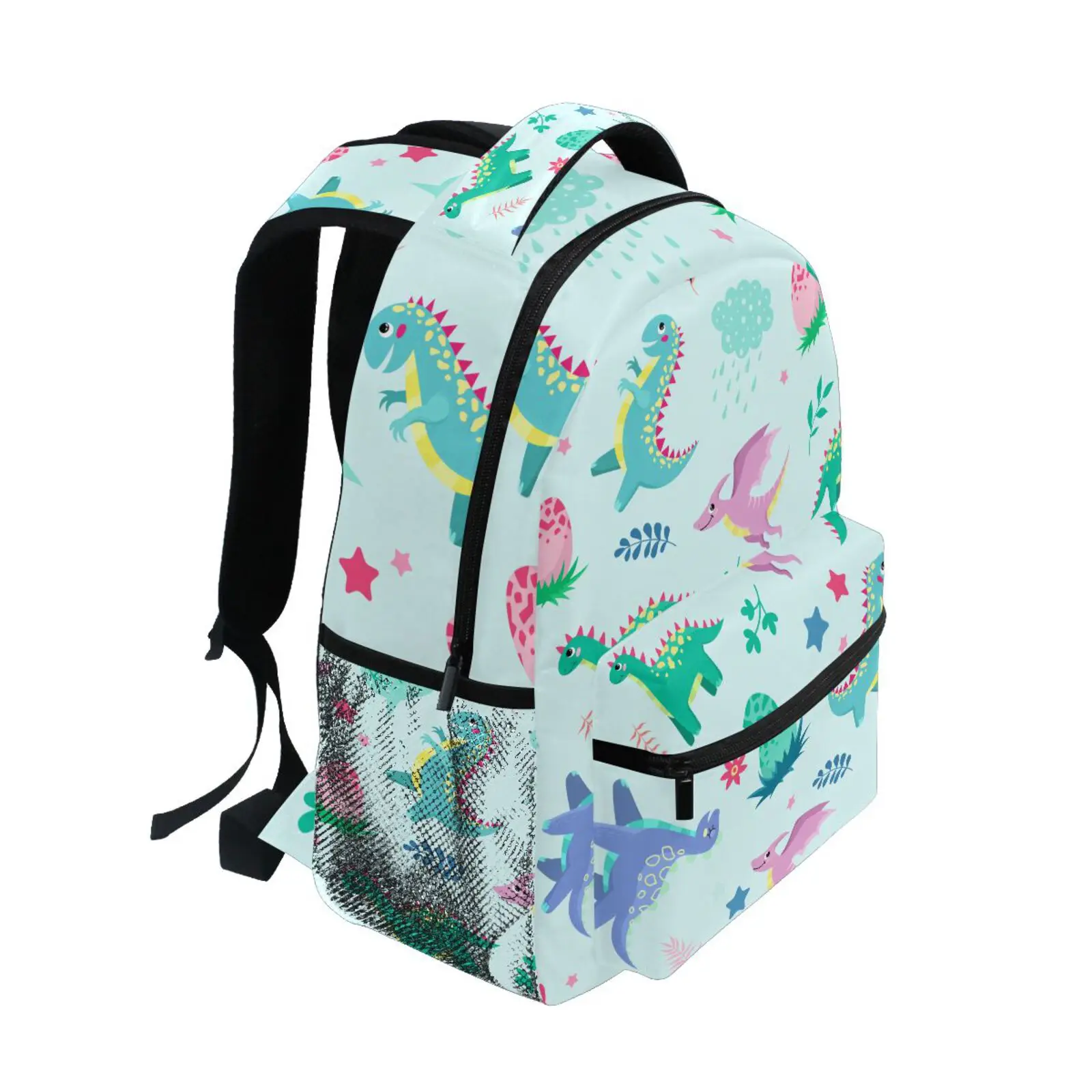 School Bags For Teenage Boys Waterproof Cartoon Dinosaur Design High School Backpack Women Student Book Bag big Travel Backpacks