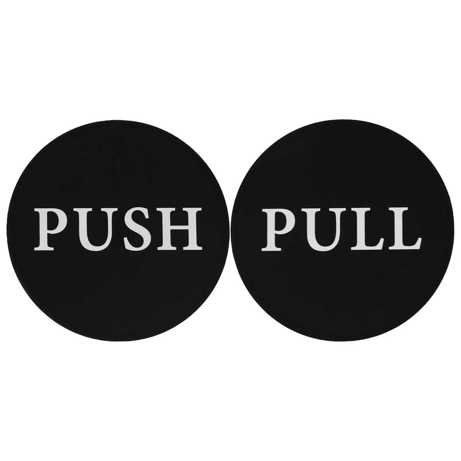 

2Pcs Acrylic Glass Door Sign Push Pull Indicator for Shop Office Restaurant Door Direction Safety Sign Gate Sticker Acrylic