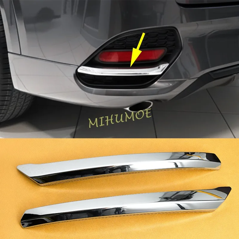 

For 2025 2026 Mazda CX-70 KJ Glossy Chrome Car Rear Bumper Fog Light Strip Cover Accessories Trims