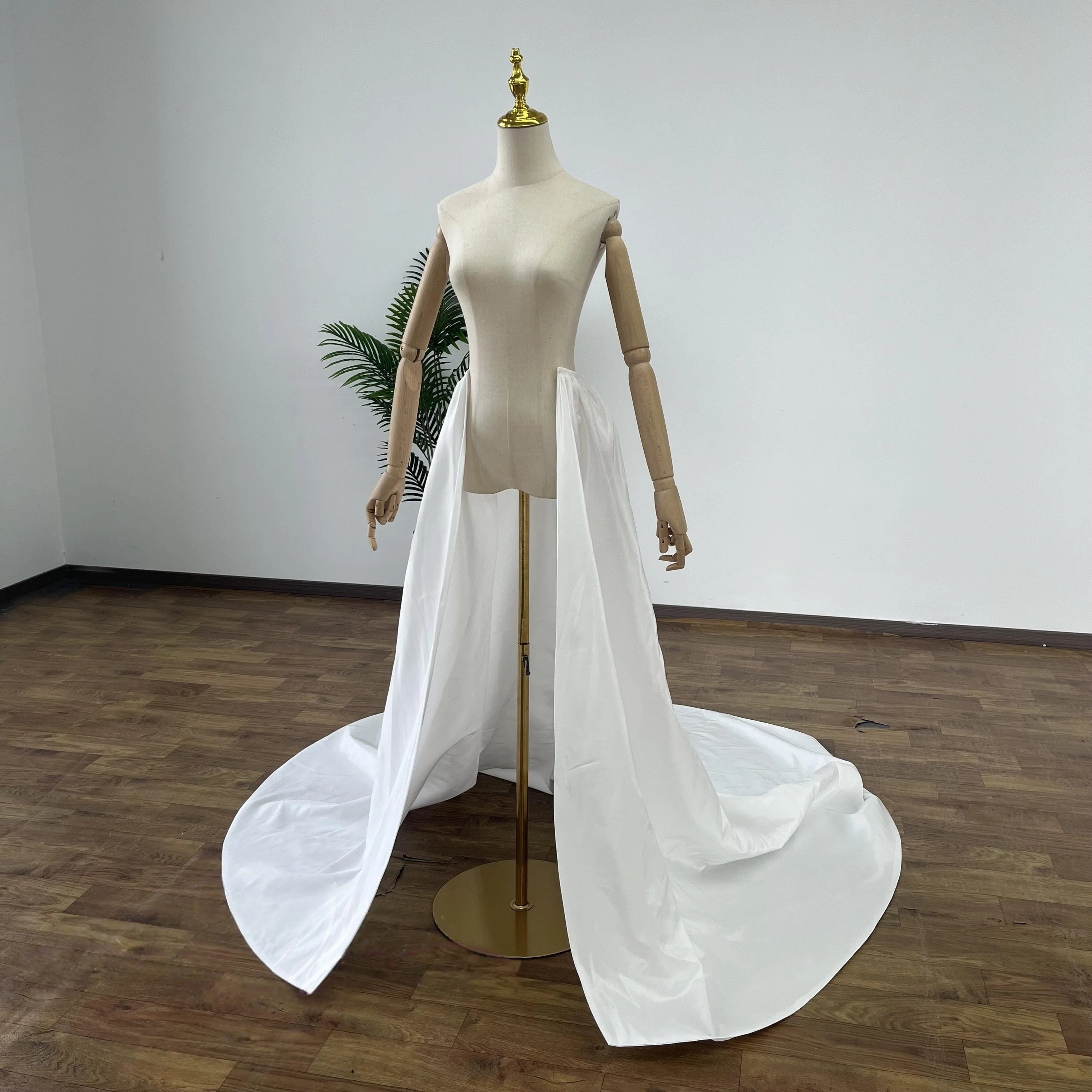 Minimalist Taffeta Detachable Wedding Train Taffeta Detachable Skirt Detachable Bridal Train Bridal Wedding Overskirt