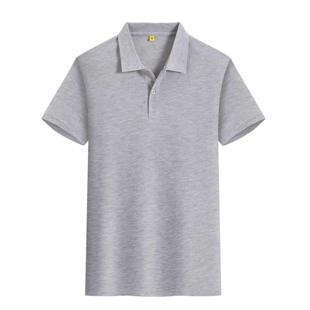 2024 Polo collar shirt, men\'s solid color short sleeved t-shirt, new summer fashion brand, versatile casual half sleeved top