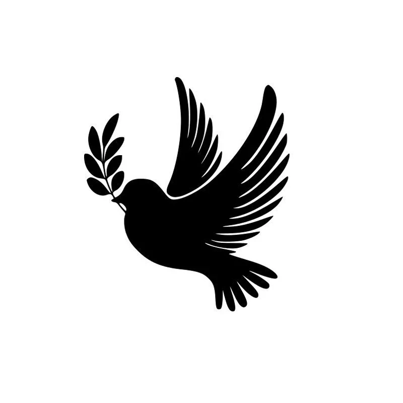 

15.5cm*17.8cm Dove World Peace Fashion Car Styling Car Sticker Vinyl