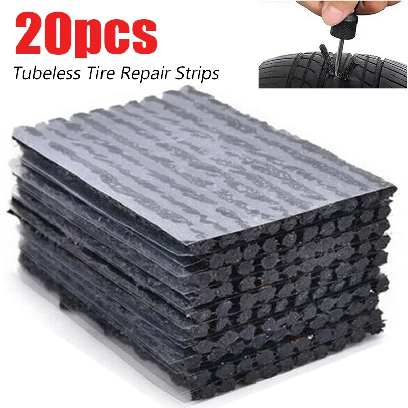 Tire Repair Strips 6mm/3.5mm Car Motorcycle Bike Tyre Puncture Repairing Stiring Glue Rubber Strips Tools Plug Car Accessories