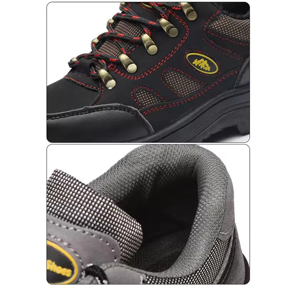 ArmorToe All Season Microfiber Safety Shoes Steel Toe Puncture Proof Anti Fatigue Non-Slip Mountain Grip Work & Trek #Armor3004