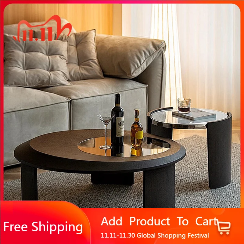 

Modern Nordic Coffee Table Minimalist Unique Italian Standing Coffee Table Bedroom Dinner Round Meubles Living Room Furniture