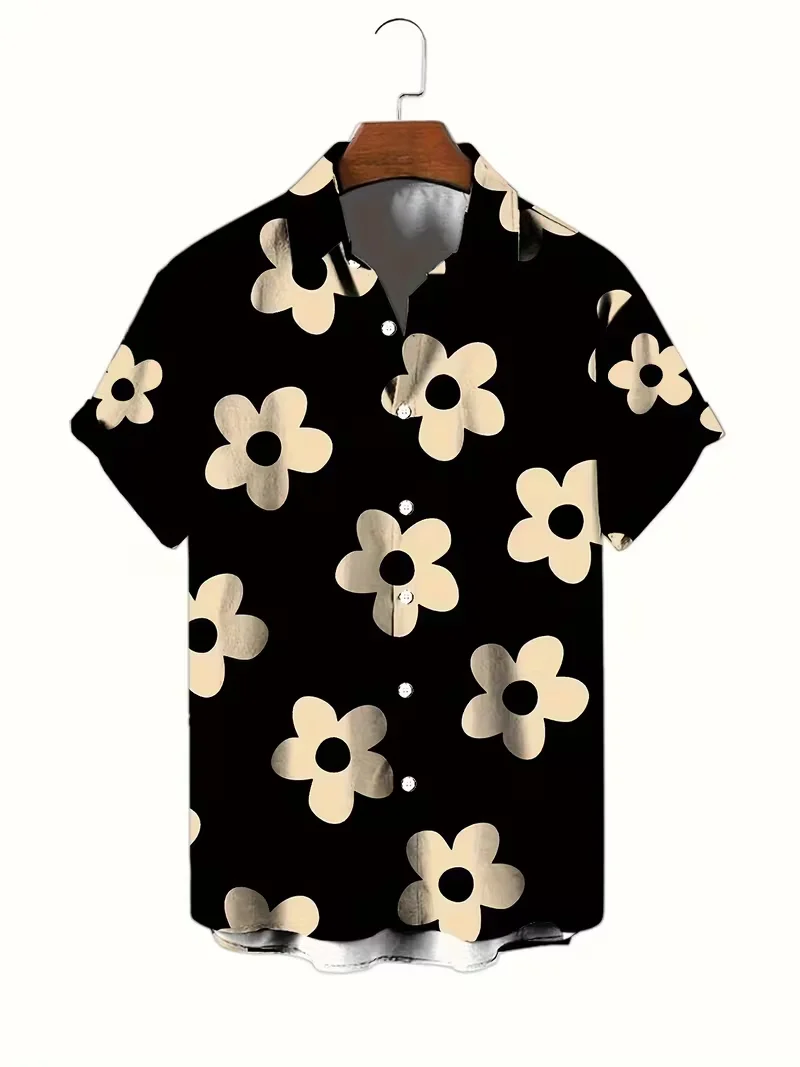 

Рубашка с 3D-принтом для пляжа, мужская и женская, гавайская рубашка с тропическим рисунком, модная блузка с коротким рукавом, мужская одежда, топы для отпуска