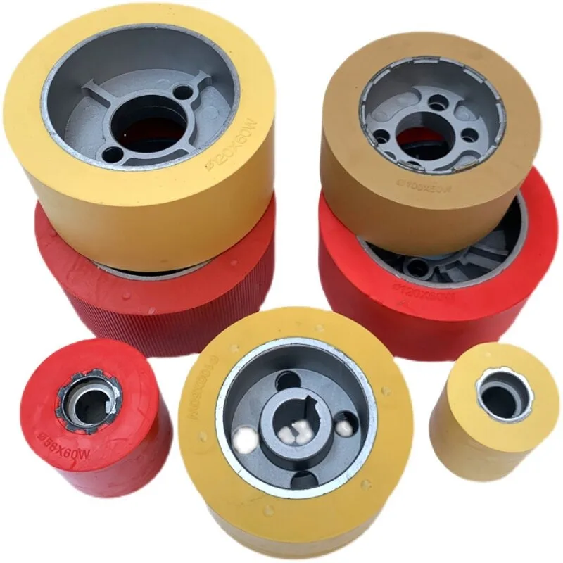 Feeder Rubber Wheel Woodworking Automatic Feeder Accessories Wood Drive Conveyor Wheel Press