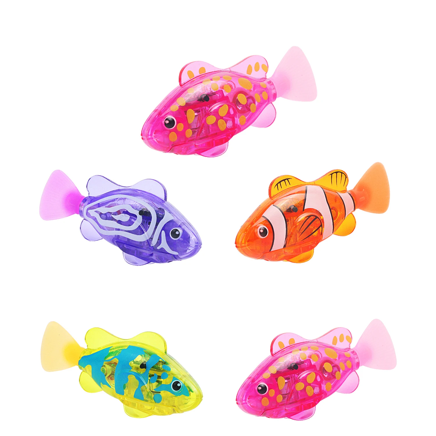

Machine pet fish toy, electric induction light emitting, swimming fish, children's bathroom water play interactive toy