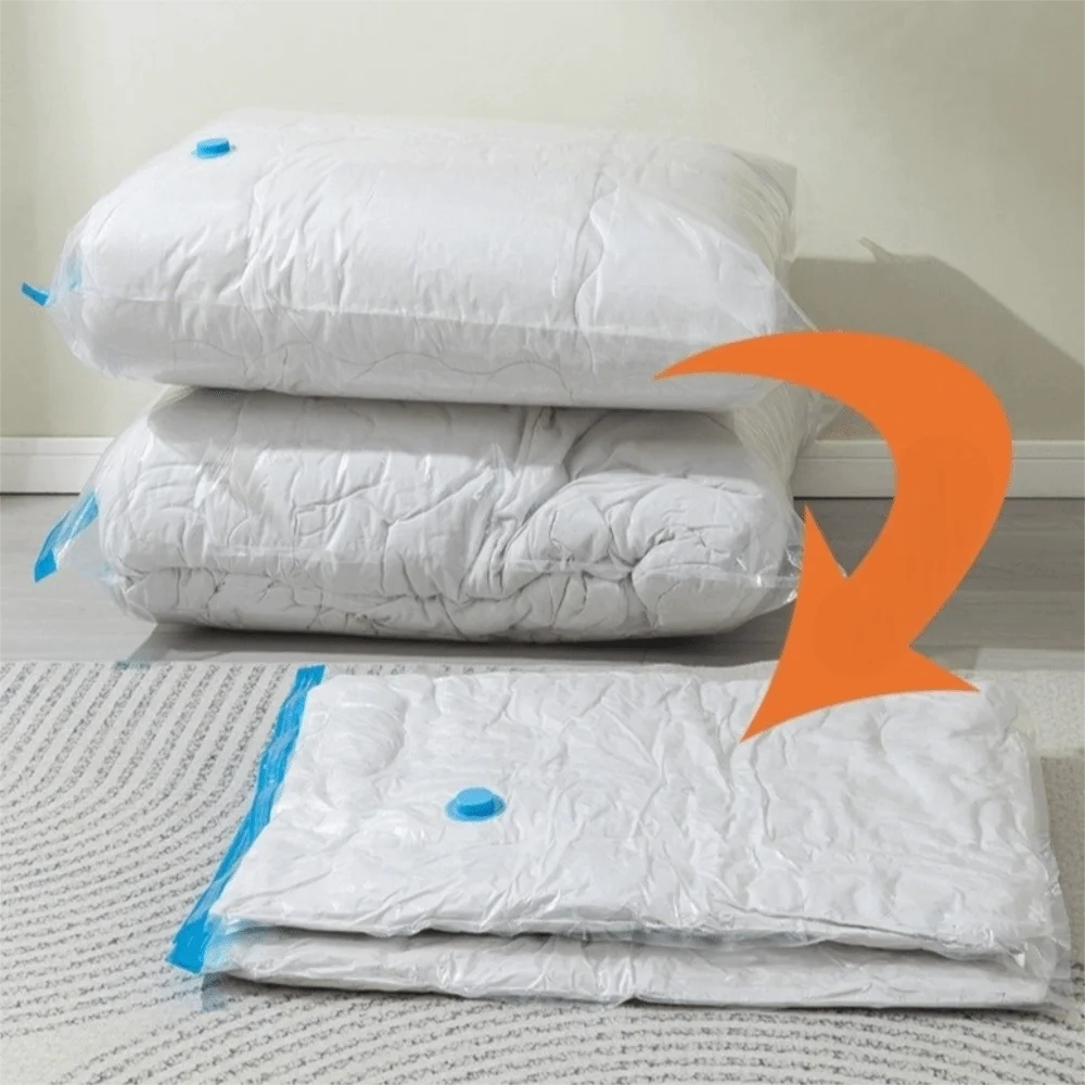 

Reusable Vacuum Storage Bag Thickened Large Capacity Clothes Storage Bag Waterproof Transparent Compression Bag