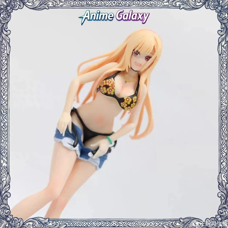 

Коллекционная фигурка аниме-персонажа Марин Китагава из My Dress Up Darling в купальнике, декоративная модель для ПК, украшение для фанатов аниме.