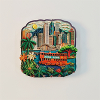 China，Hong Kong，3D Stereoscopic，Tourism souvenirs，Resin painting，decoration home，collection，refrigerator magnets