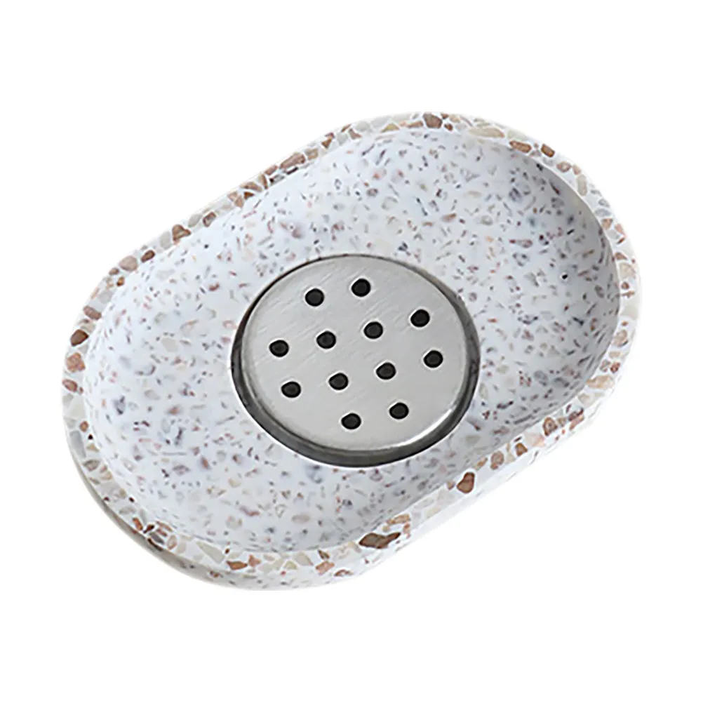 

Self-Draining Soap Dish for Bathroom Sink and Shower Minimalist Design Bar Soap Holder with Efficient Water Drainage System