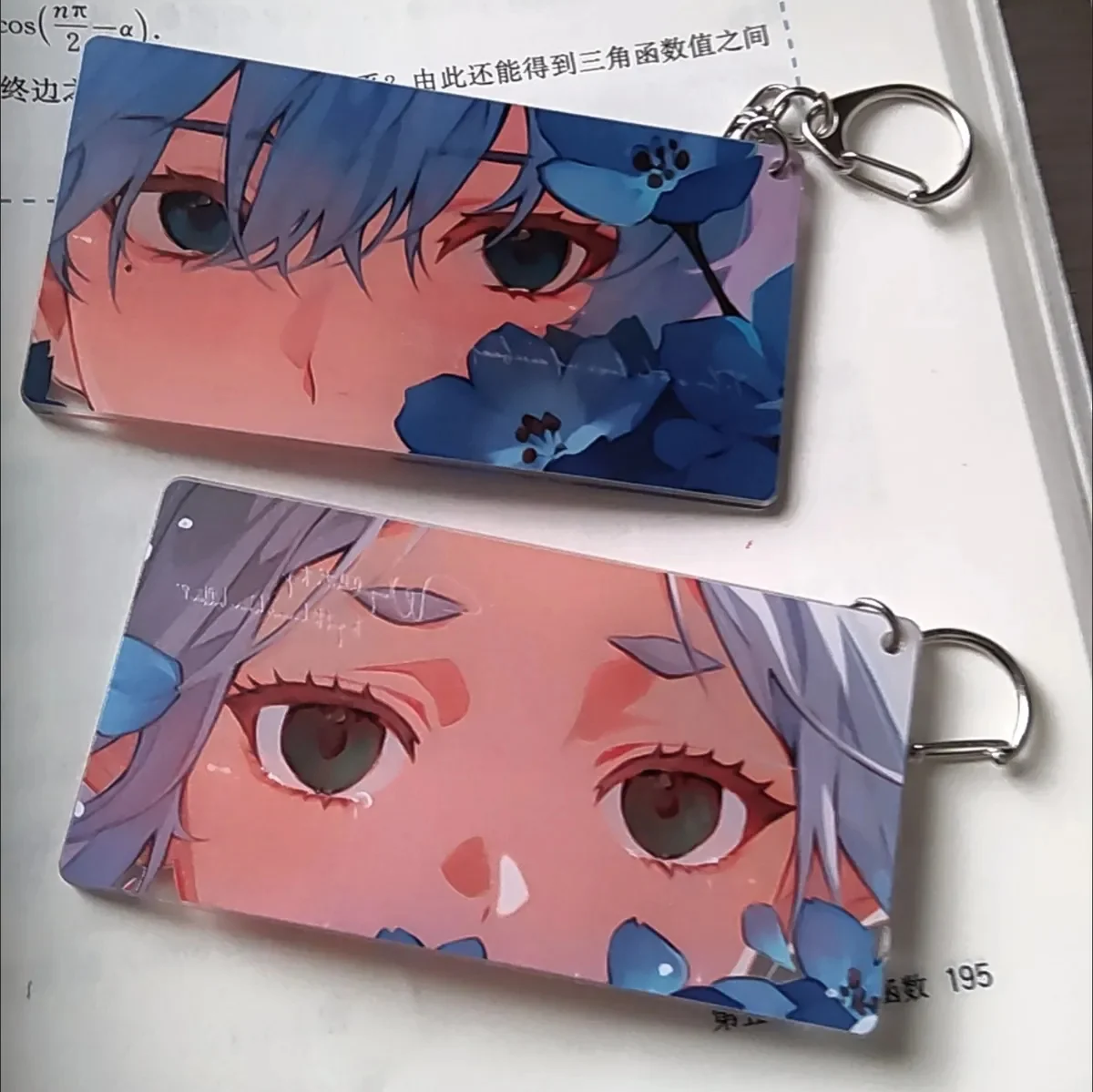 Llavero de Anime con ojo de Sousou no Frieren Himmel Frieren Beyond Journey's End, llavero acrílico para hombre, llavero kawaii, colgante para bolso de mujer