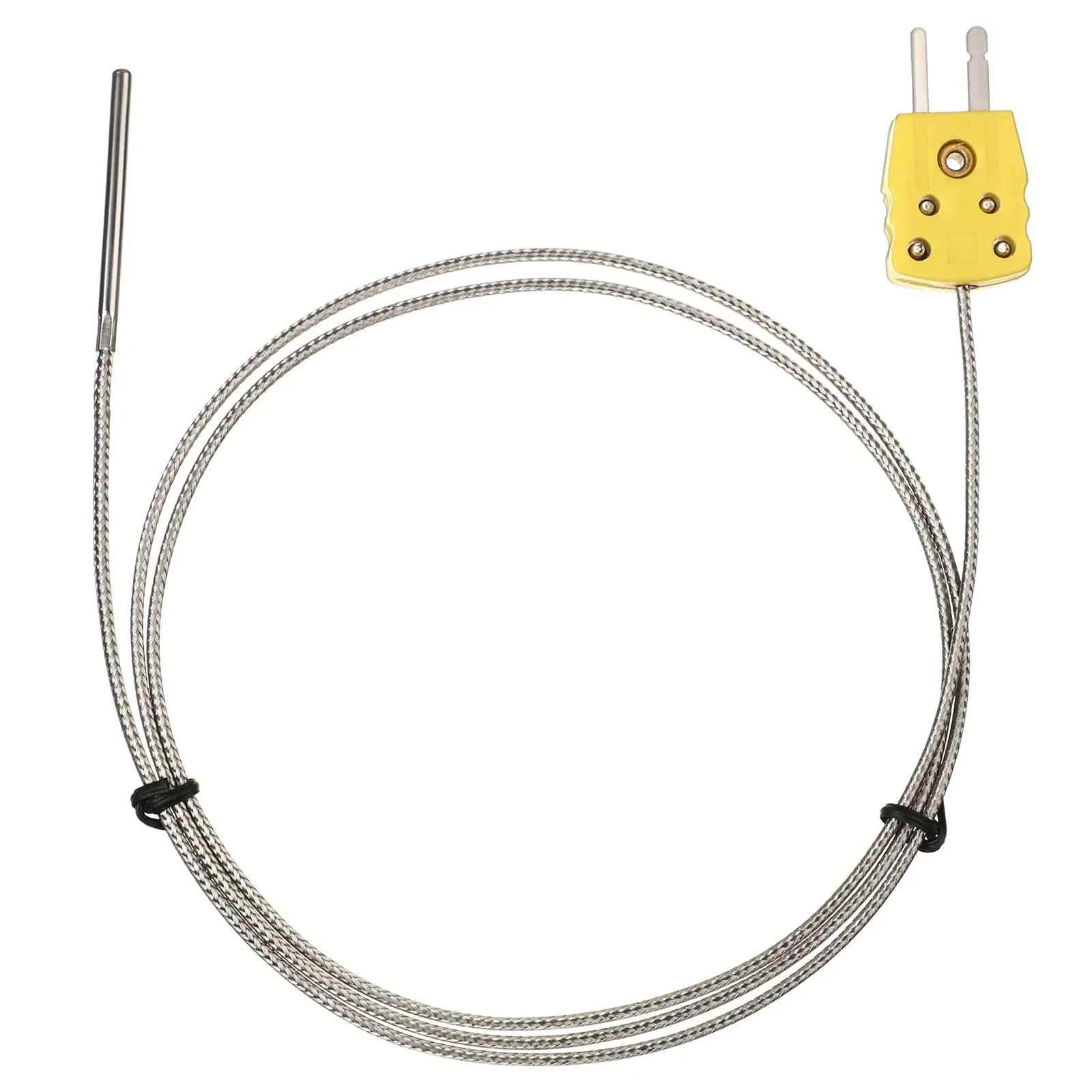 Precise Type K Thermocouple Probe Sensors  Fast Activation  Fiberglass Insulation  Multiple Connection Support Pack of 3