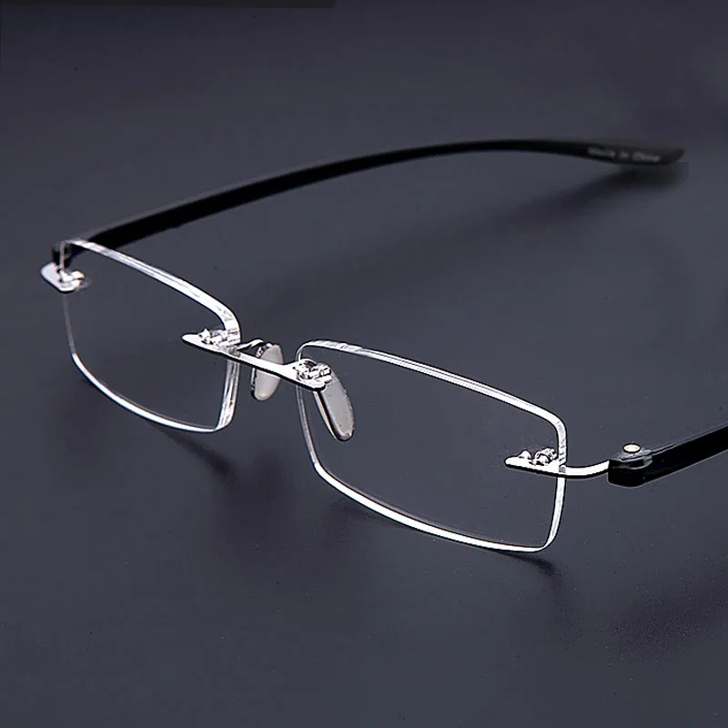 Reader Reading Glasses Men Prescription Glasses Women Eye Glasses Frameless PC