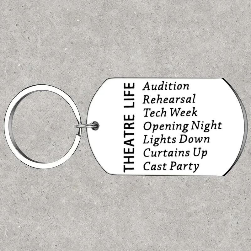 Hot Musical Gift Keychain Theatre Drama Comedy Tragedy Key Rings