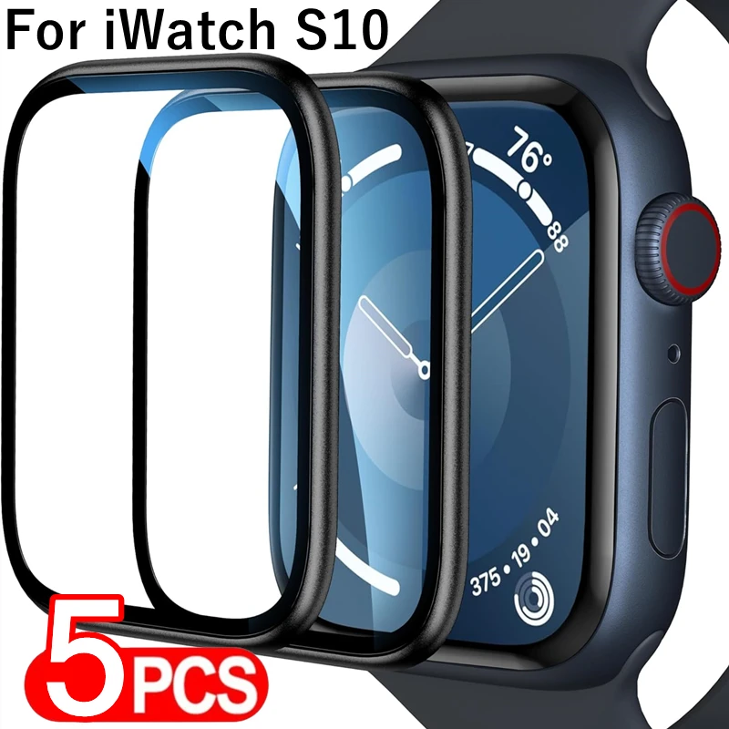 For Apple Watch Series 10 46 42 19 Mm HD Screen Protector for iWatch Series10 S10 Soft Watch Film Clear Black 3D Protective Film