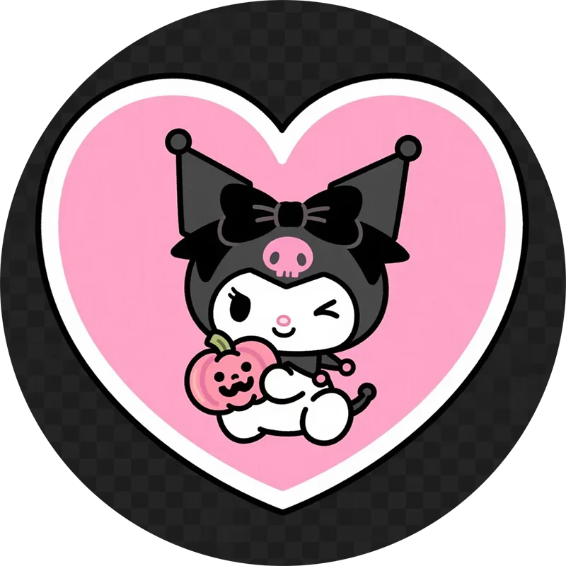 Handyhalter K-Kuromi Runder Anti-Fall-Ringhalter für iPhone 14 15 16 Pro Max HUAWEI Mate 70 Pro Klappständer