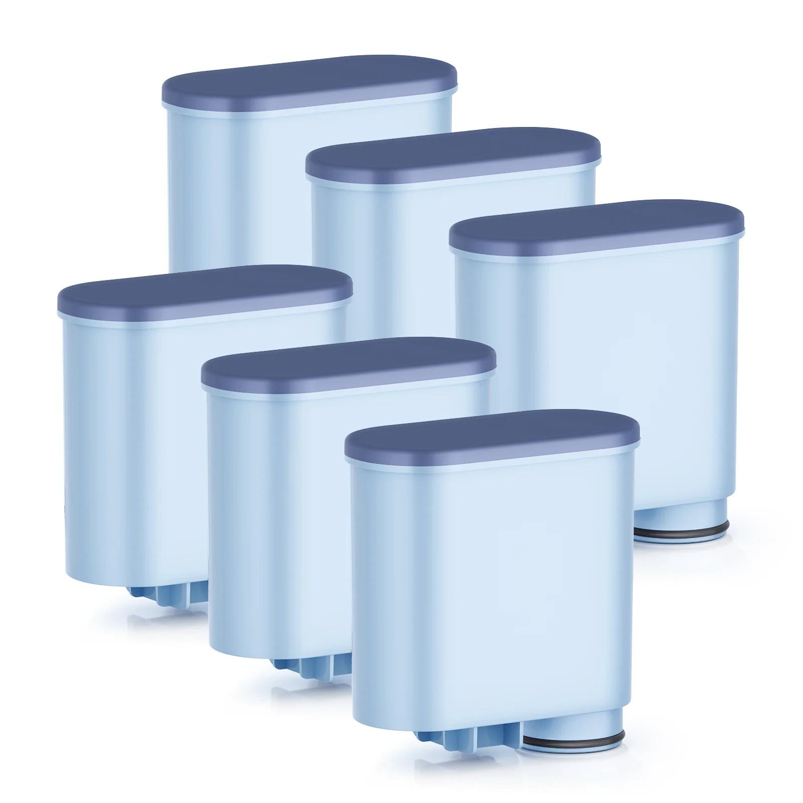 Reimol Pack de 6 filtres à eau pour cafetière compatible avec Philips AquaClean, filtre pour machine à expresso 3200, adapté aux cafetières automatiques, filtre anti-calcaire dédié (CA6903)