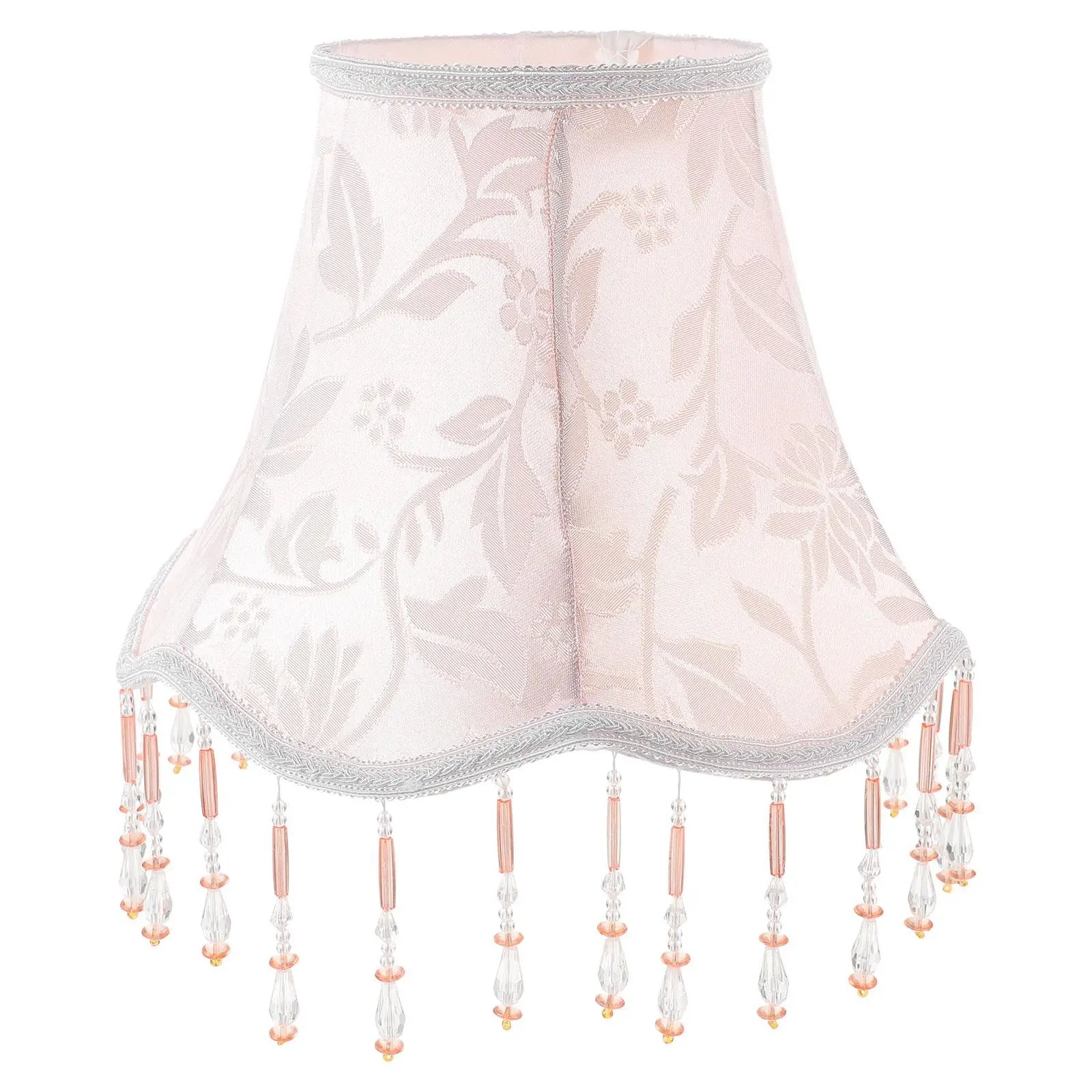 

Vintage Fringe Cloth Fabric Desk Lamp Shade Table Bedside Floor Shades Lamp Cover Cover Replacement Solar Lighting