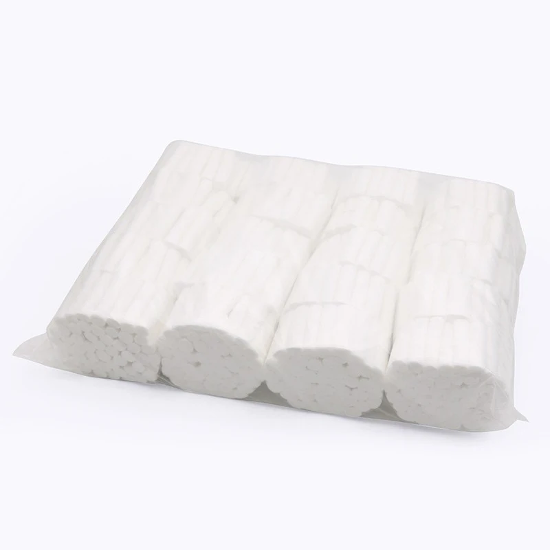 

~High Absorbent Dental Hemostatic Cotton Roll 1.0*3.8CM Dental Cotton Roll Absorbent Cotton Roll Moisture Proof Cotton Roll