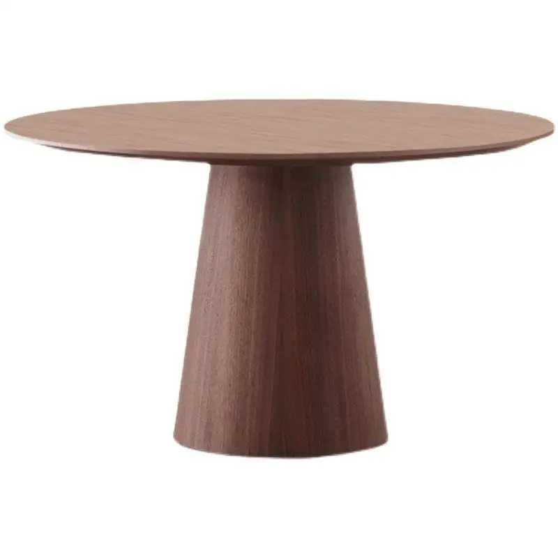 

Restaurant Negotiate All Solid Wood Round Dining Table Creative Retro Coffee Table Round and Chair Combination