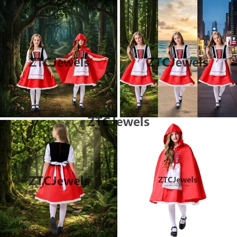 

Halloween Cosplay Costume Women Princess Fairy Tale Dress Christmas Party Performance Outfit