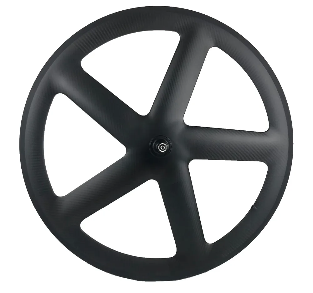 

700C Super light Carbon 5 Spokes Clincher/Tubular/Tubeless Wheels Wheelset for Track/ Road Bike UD/3K/12K Matte Glossy