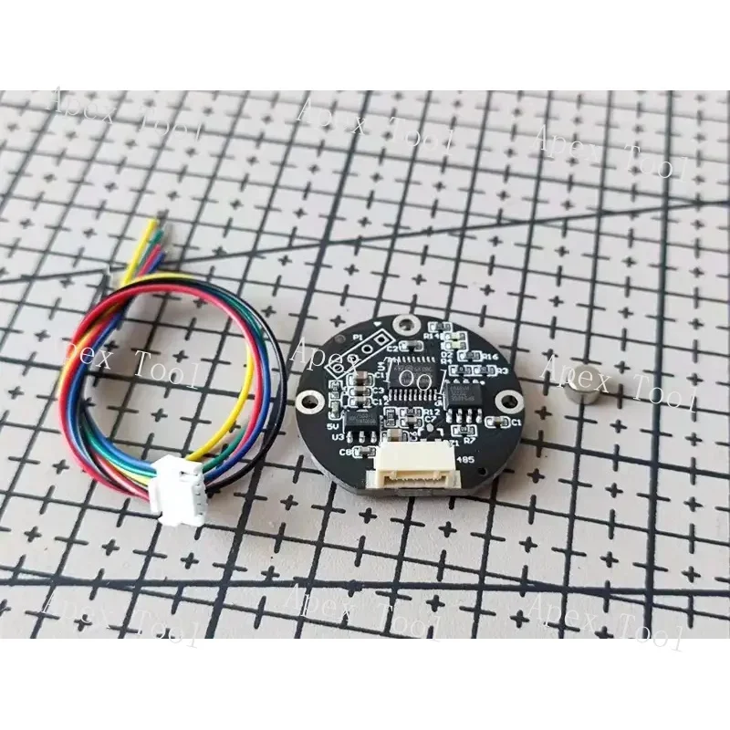 Magnetic Encoder, Angle Sensor, MT6816, High-precision 14-bit, RS485, MODBUS Communication