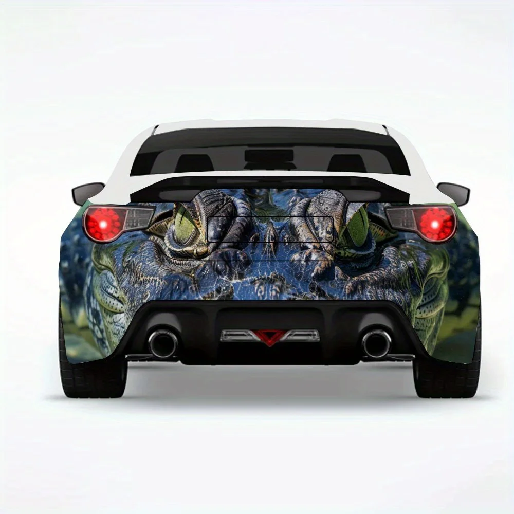 

Автомобильная наклейка с изображением крокодилового сердца, виниловая наклейка на заднюю часть автомобиля, водонепроницаемые самоклеящиеся виниловые наклейки для хвоста автомобиля и бампе