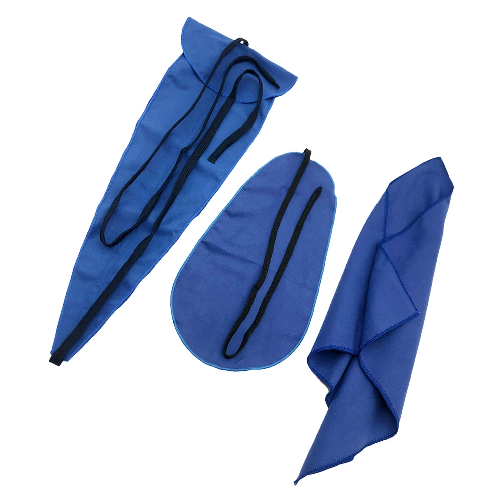 

3 pcs Saxophone Cleaning Cloth For Alto Tenor Sax Instruments Scratch-Free Dust Oil Maintenance