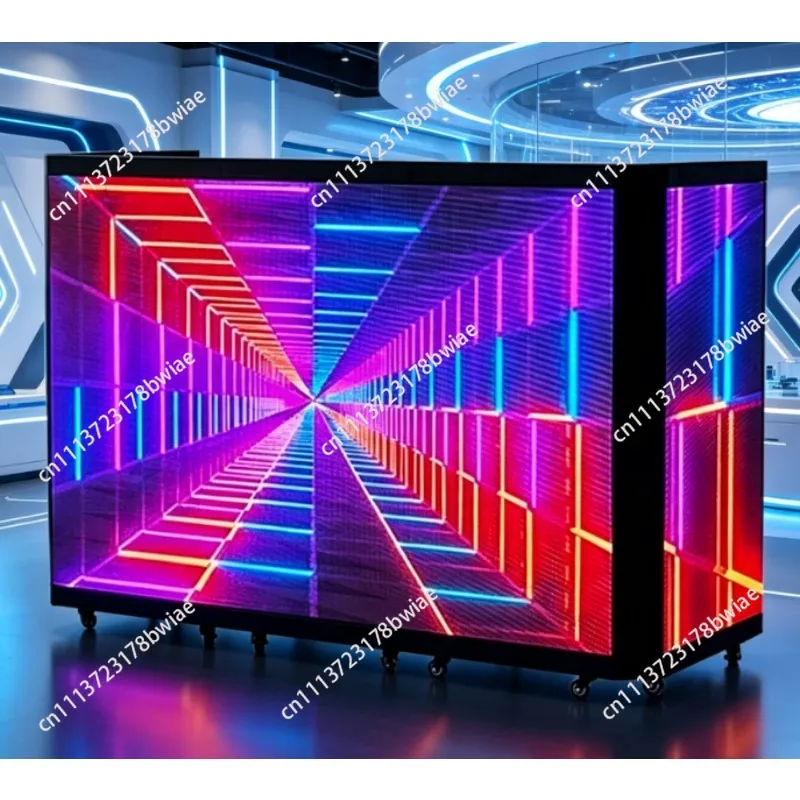 High-definition full-color foldable led stage screen p3.91- mobile dj screen for taverns,weddings,and live performance backdrops