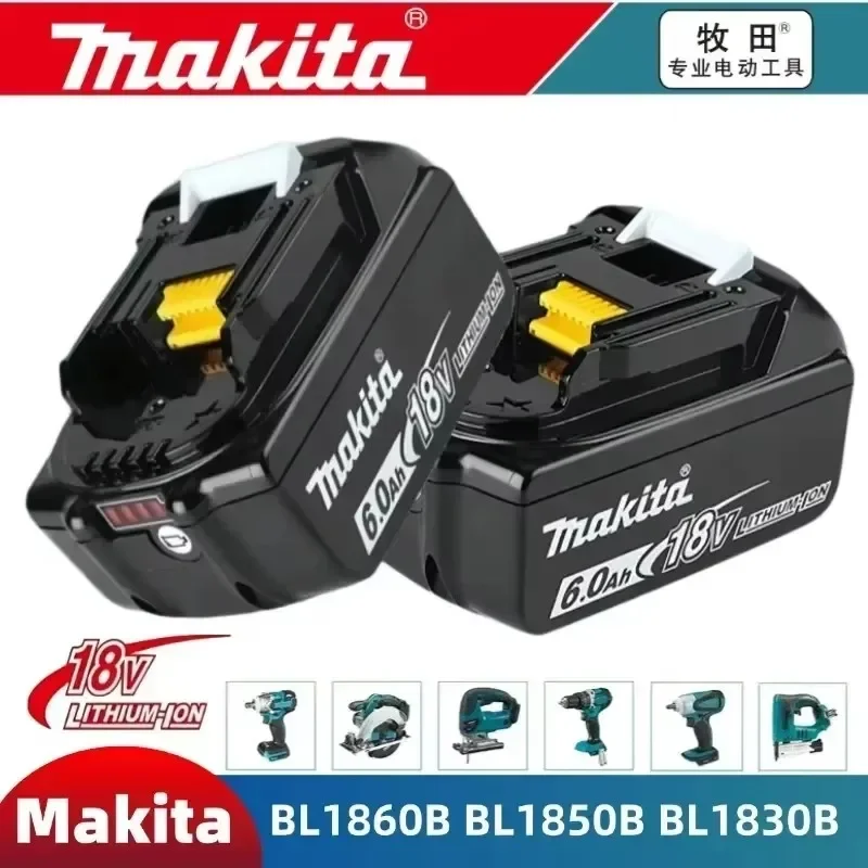 

100% Genuine/Original Makita 18v battery bl1850b BL1850 bl1860 bl1860 bl1830 bl1815 bl1840 LXT400 6.0Ah for makita 18 v battery