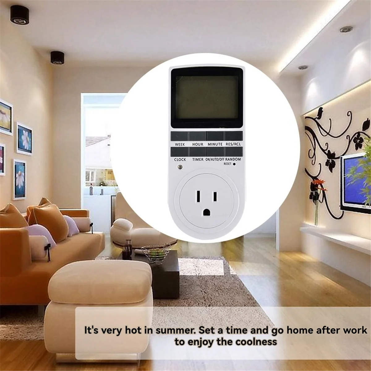 Intelligent Digital Temperature Controller AU Switch Socket 240V 50Hz LCD Display Indoor Timing Power Switch AU Plug