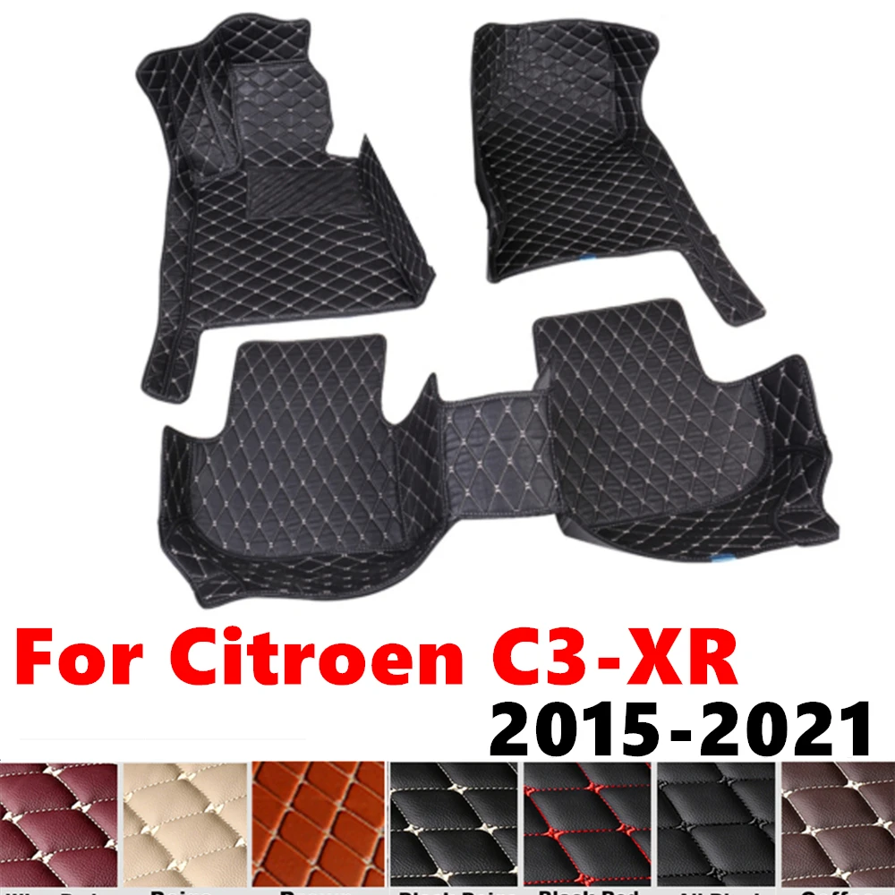 

Автомобильные коврики для Citroen C3-XR C3XR 2021 20 2019-2015, подходят для передних и задних напольных вкладышей, накладки на ножки, аксессуары для интерьера