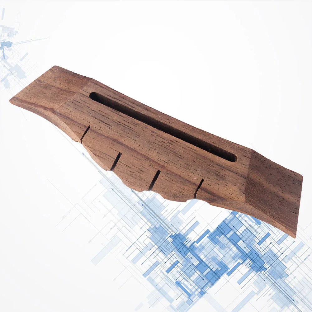 

Wooden Guitar Bridge 105Mm 5 String Replacement For Classical Guitar Brown Repair Part Instrument