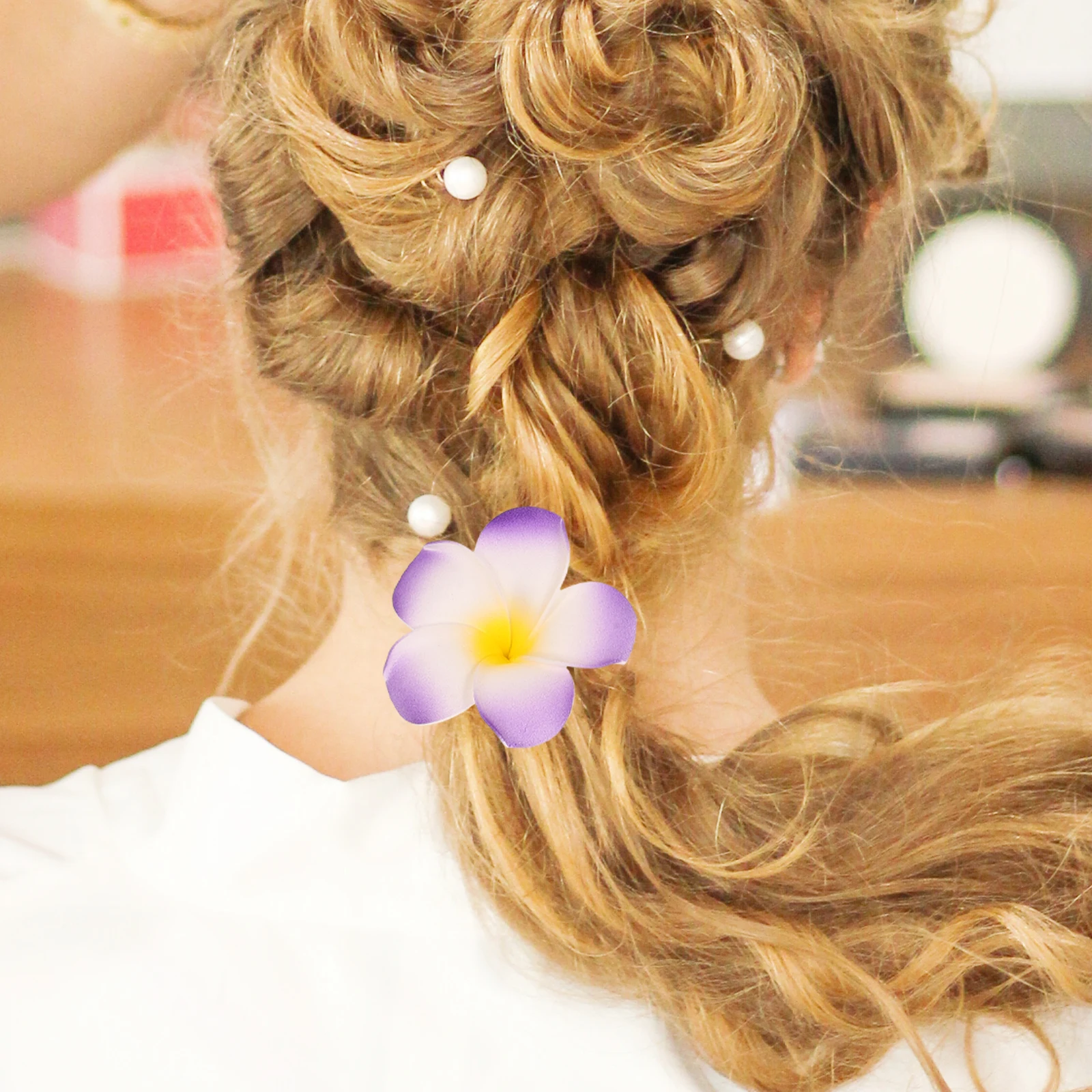 

Frangipani Hair Clips Exquisite Barrettes Sweet Delicate Decorations Durable Long Use Beach Wedding Party Accessories