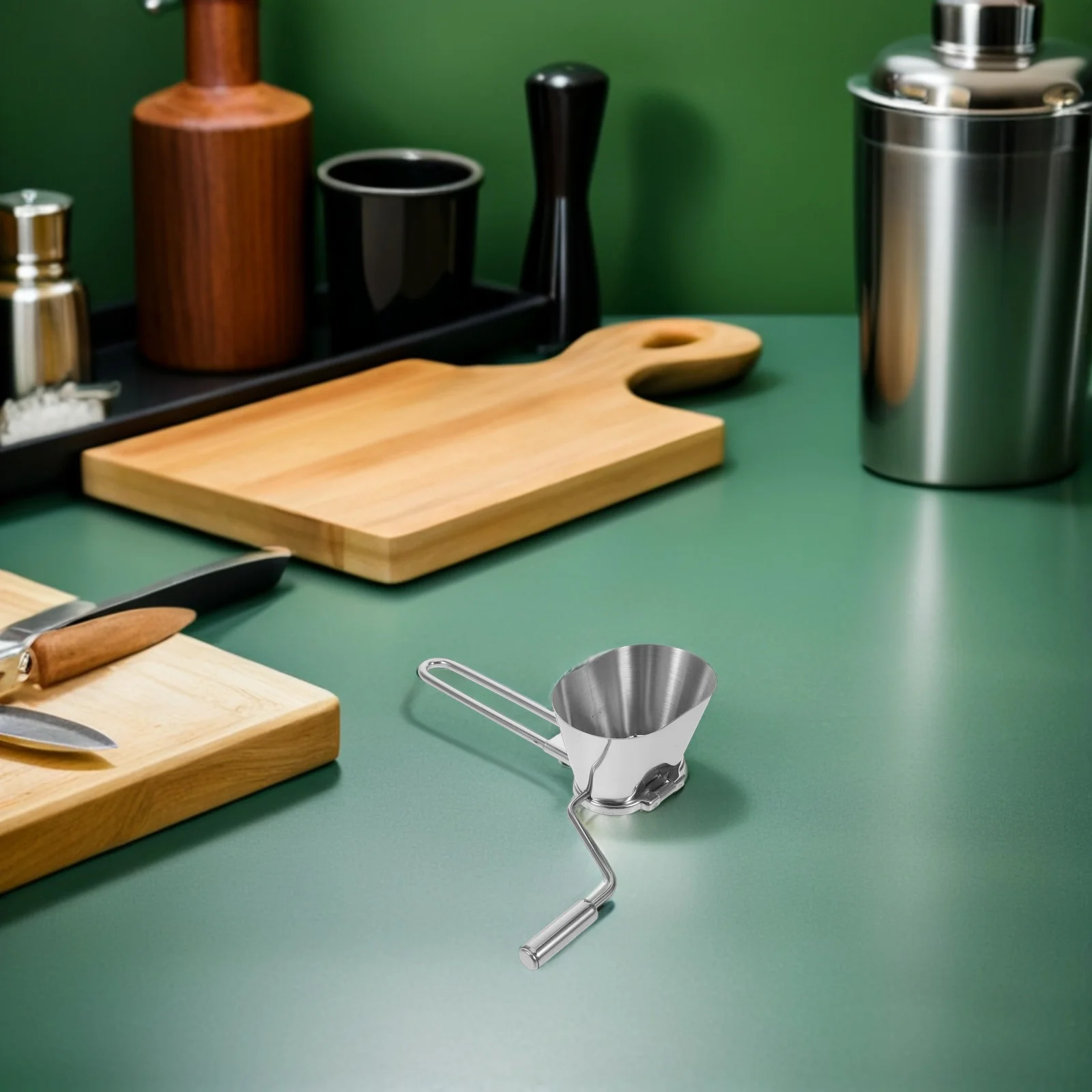 

Hand Crank Mini Chopper Stainless Steel Manual Food Vegetable Cutter Multi Functional Kitchen Tool Easy Clean Store Precise