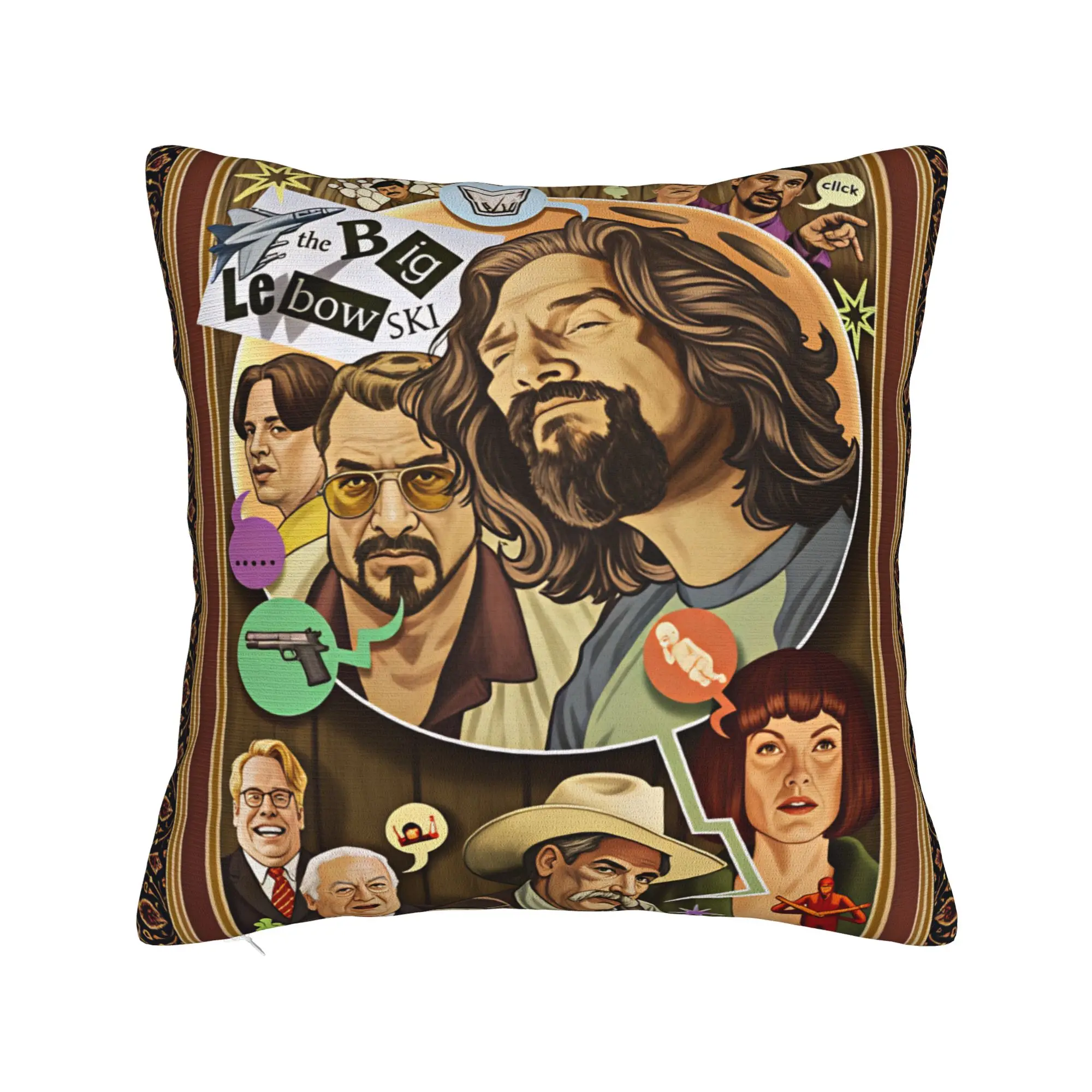 The Dude Big Lebowski (18) Pillowcases  Novelty Pillow Case For Wedding Party Home Decor Graphic Pillow Cover