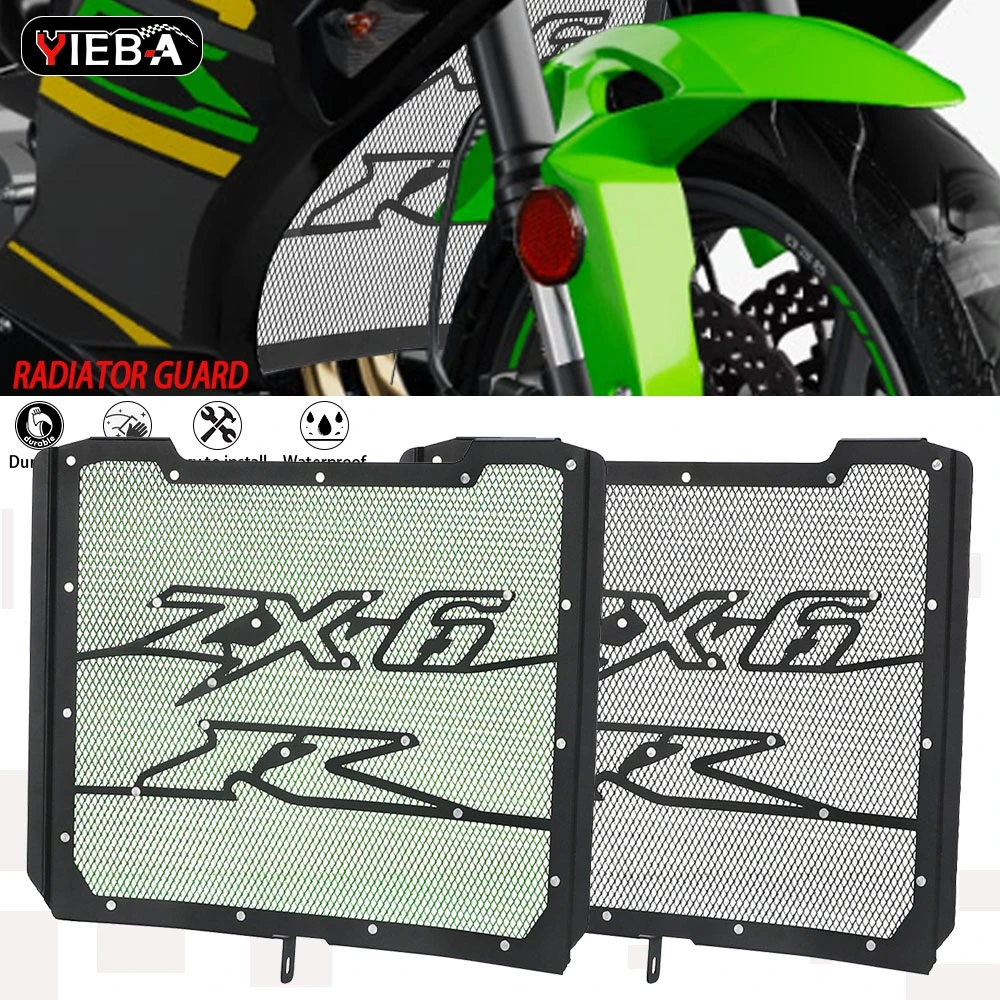 

2025 Motorcycle Radiator Grille Guard Protection Cover Protetor For Kawasaki Ninja ZX-6R 40th Anniversary Edition NinjaZX6R 2024