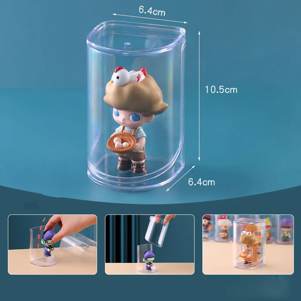 Hand-made Doll Acrylic Clear Display Stands Model Transparent Organizer Rack Figures Blind Box Storage Shelf Decorative Shelves