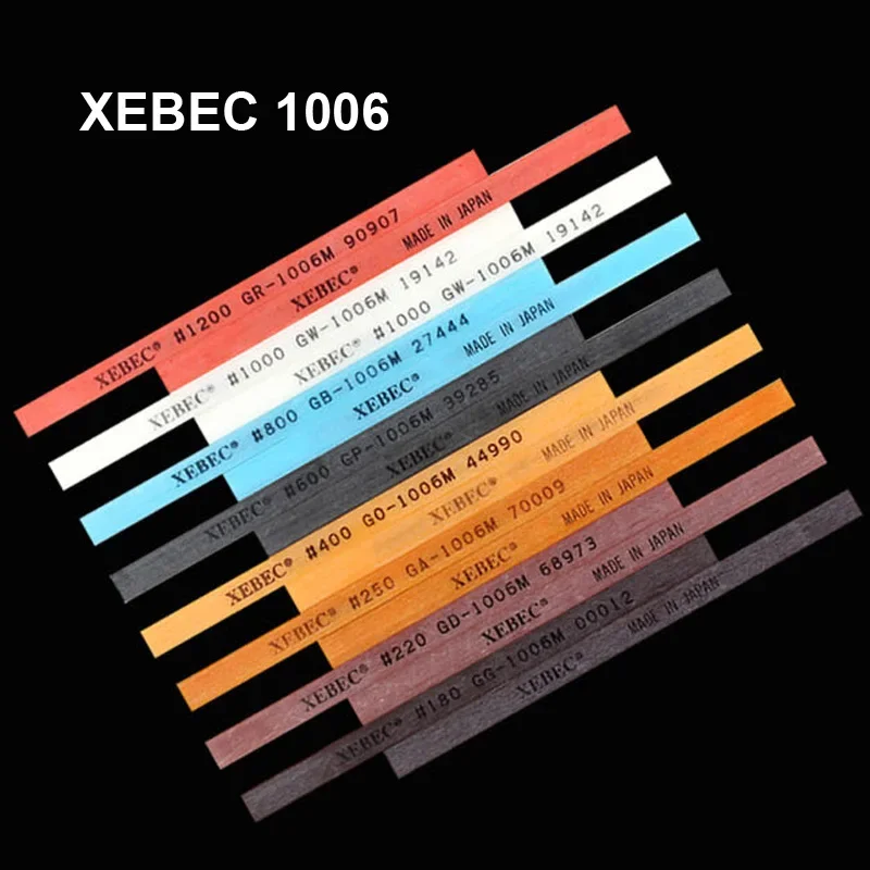 

3pcs Japan XEBEC 1006M 1*6*100mm G Series Ceramic Fiber Stone for Grinding Fine Polishing Mold Die Plastic Metal Jade