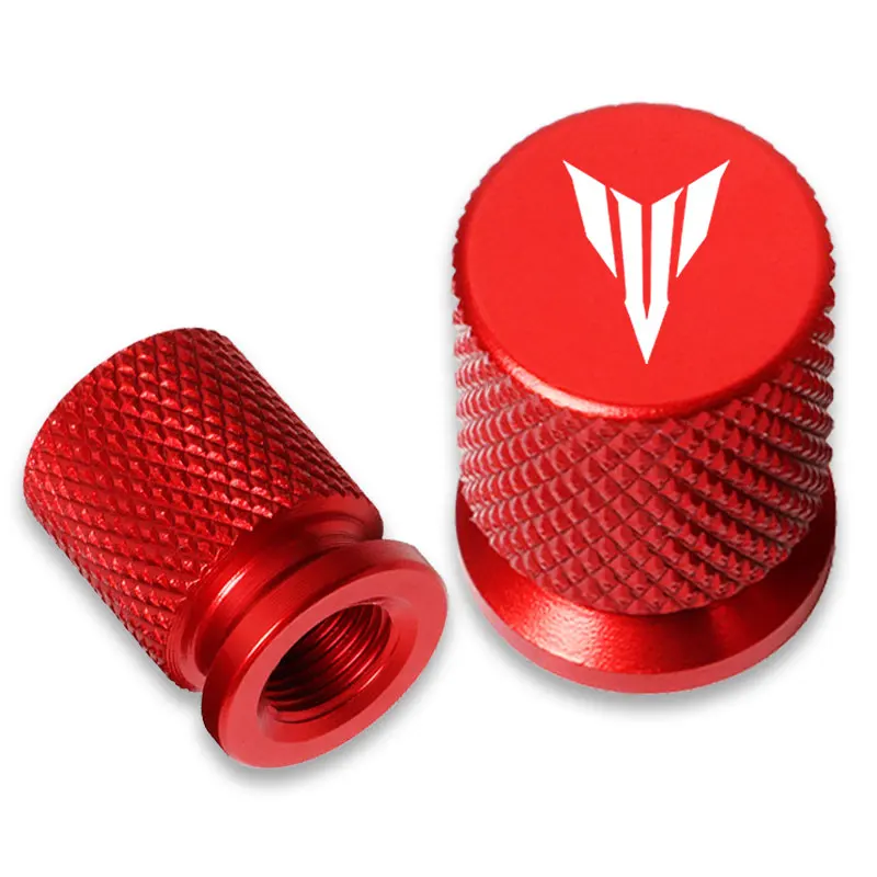 อุปกรณ์ตกแต่งรถจักรยานยนต์ 2 ชิ้น สำหรับ YAMAHA MT09 MT07 MT10 MT03 TRACER 900 700 XSR700 XSR900 ฝาครอบจุ๊บลมยาง