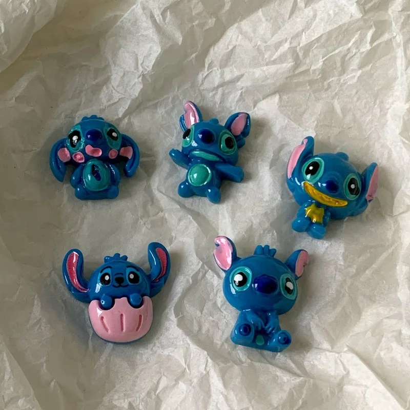 5PCS การ์ตูนดิสนีย์น่ารัก Stitch สามมิติสติกเกอร์ถ้วยน้ําแล็ปท็อปกระเป๋าเดินทางคอมพิวเตอร์สติกเกอร์ตกแต่งขายส่ง