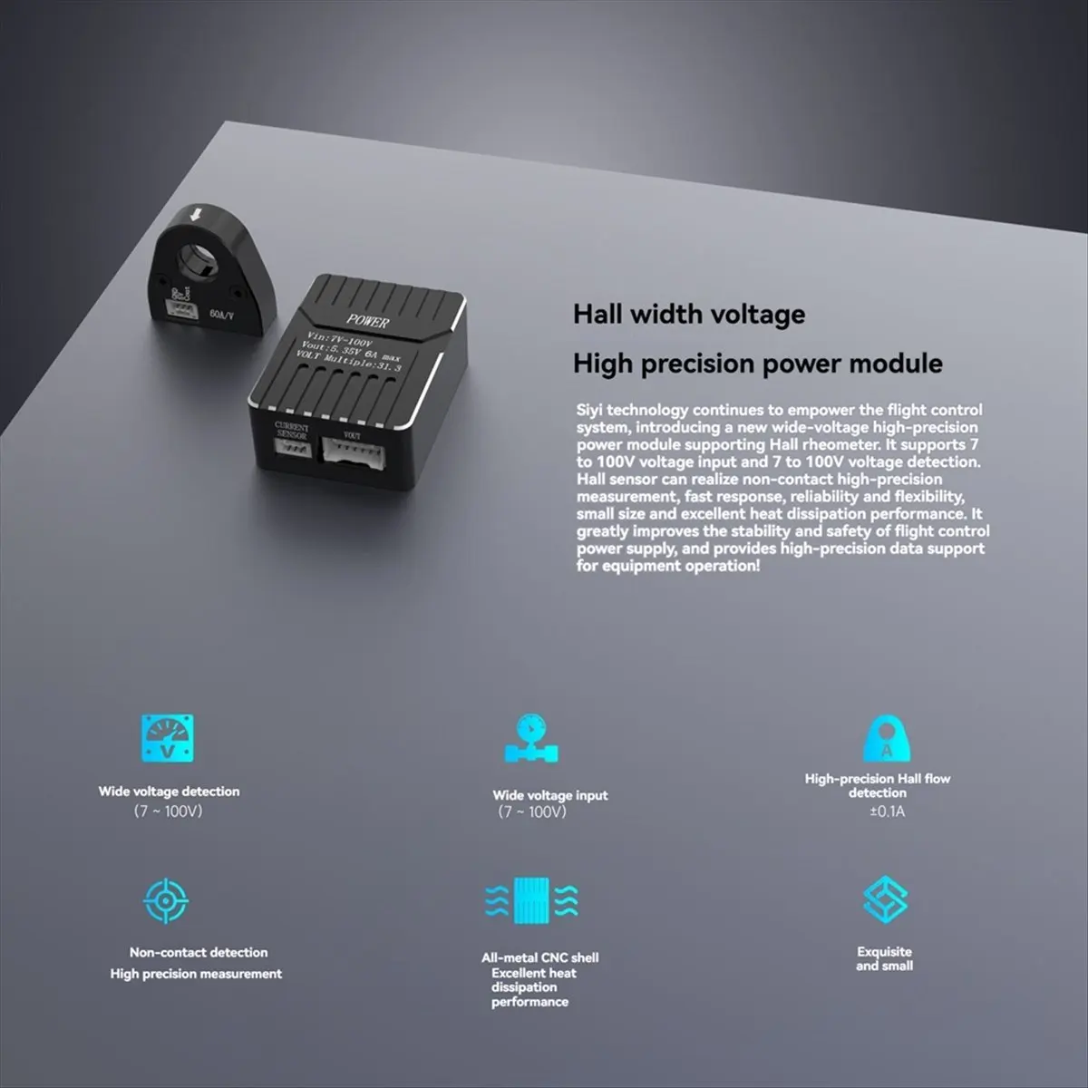 ■★New Arrival Fashion  Hall-Sensor Power Module Wide Voltage High Power Module for RC FPV Drone