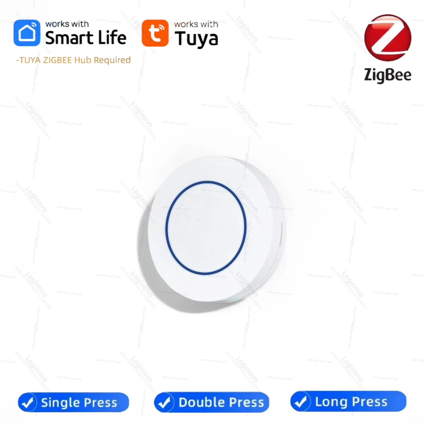 

Кнопка Tuya Zigbee, кнопочный переключатель сцен, контроллер сценариев автоматизации умного дома, гаджеты, необходимые шлюз Zigbee для Smart Life