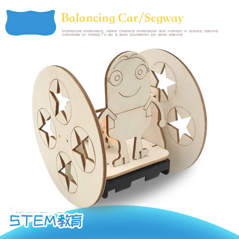 Kids DIY Anime Balancing Car Segway Material Kit Technology Physical Experiment STEM Toy Teaching Aid STEAM Game Educational Set